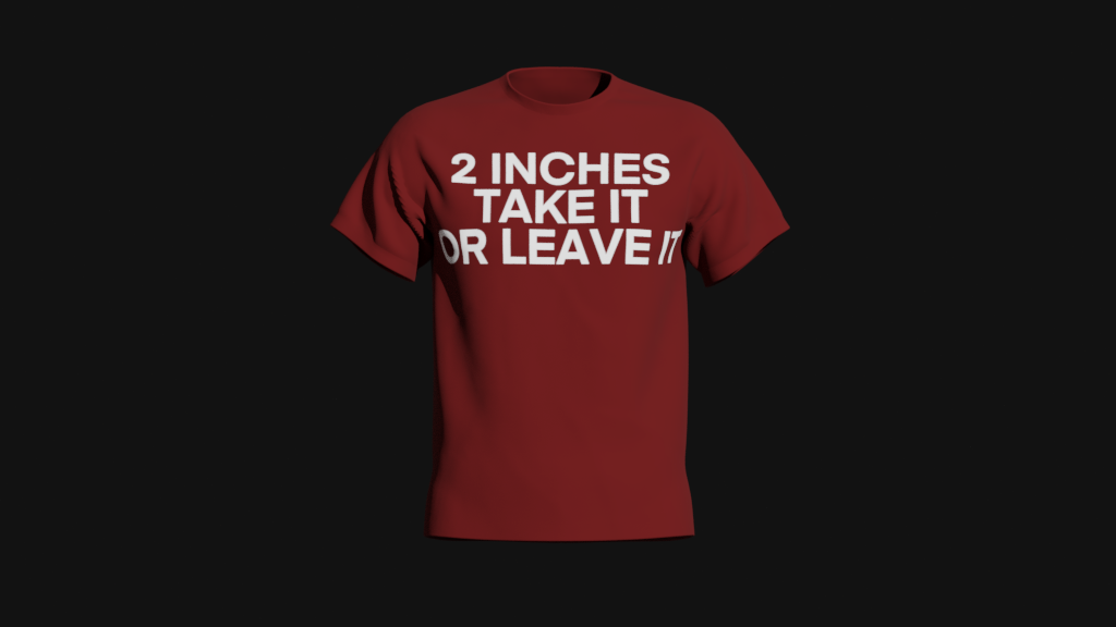 2 inches take it or leave it