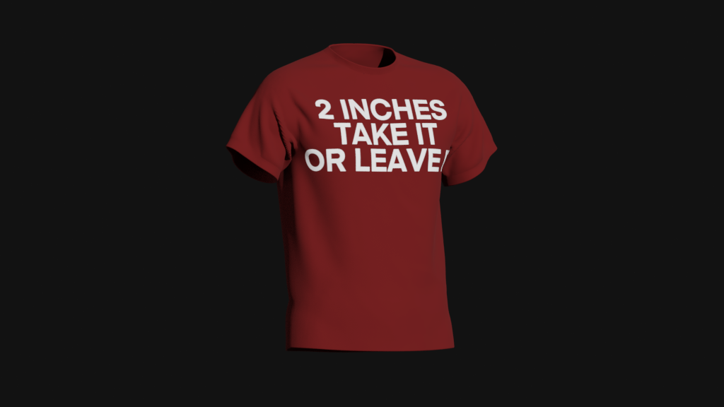 2 inches take it or leave it