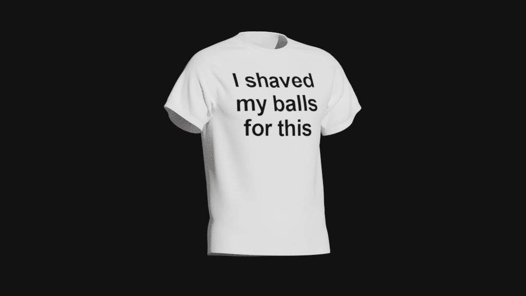 i shaved my balls for this