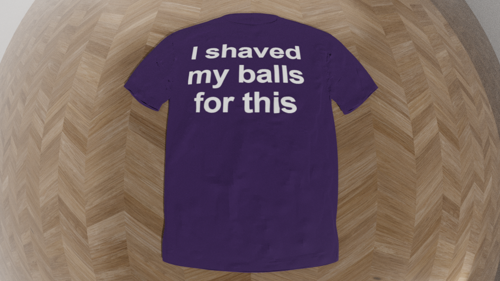 i shaved my balls for this