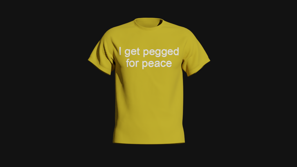 i get pegged for peace