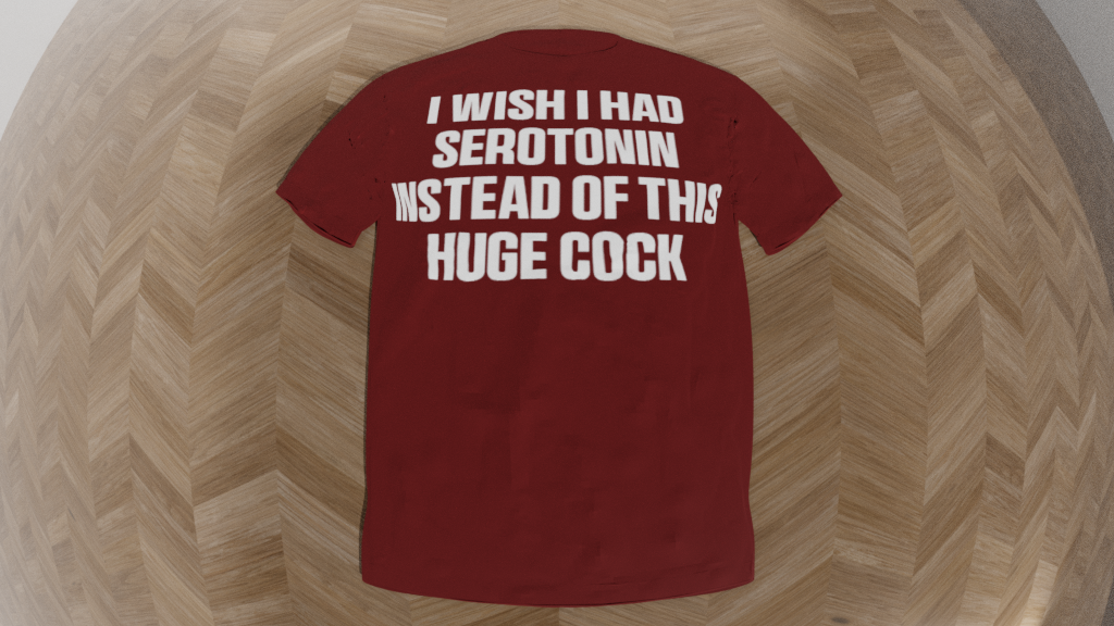i wish i had serotonin instead of this huge cock