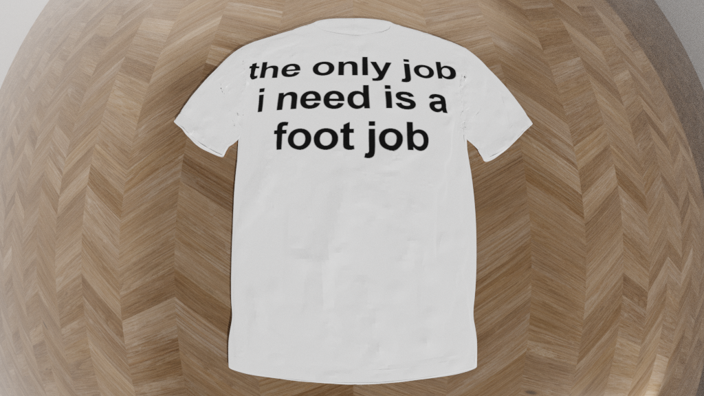 the only job i need is a foot job