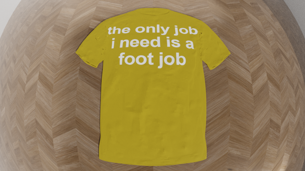 the only job i need is a foot job